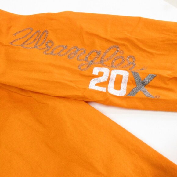 Wrangler 20 X Western Shirt Men's Orange Pearl Snap Longhorn Rodeo Size 2XL - Picture 3 of 6